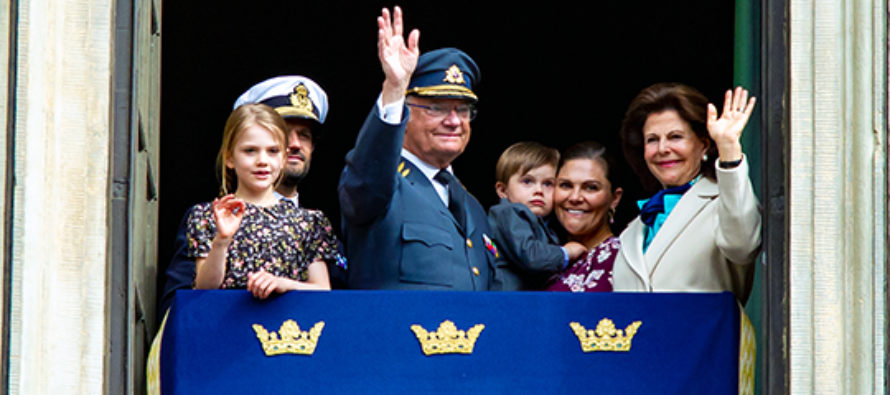 Sverige: Kungens 73-årsdag firades på Kungliga slottet + VIDEO