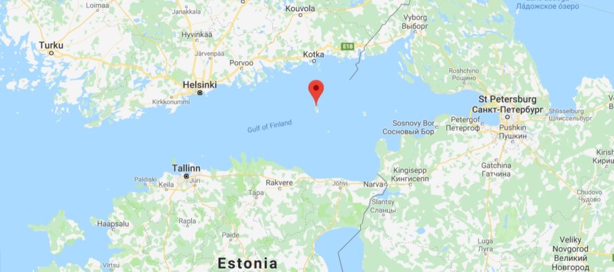 Ryssland byggde ett stort militärt helikopterfält på Hogland (Suursaari)